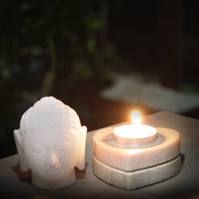 Load image into Gallery viewer, SAVON Meditating Buddha Stone Idol Statue Small Tabletop Peace Figurine 3.5 x 2 inch
